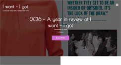 Desktop Screenshot of iwantigot.geekigirl.com